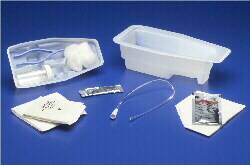 Cardinal  3143 Intermittent Catheter Tray Curity Uretheral 14 Fr. Without Balloon Vinyl
