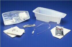 Cardinal  406622- Intermittent Catheter Tray Curity Open System / Urethral 14 Fr. Without Balloon Vinyl