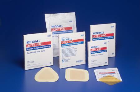 Cardinal  9808 Thin Hydrocolloid Dressing Kendall 4 X 4 Inch Square With Border