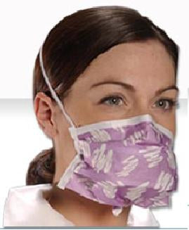 Alpha ProTech 608 Surgical Mask Critical Cover PFL Pleated Elastic Strap One Size Fits Most Blue NonSterile ASTM Level 3 Adult