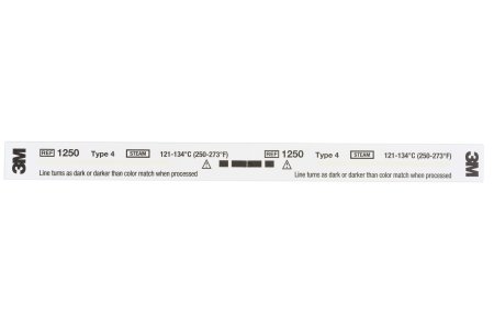 3M  1250 Comply Sterilization Chemical Indicator Strip Steam 8 Inch