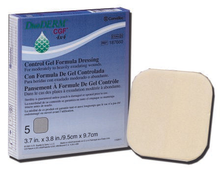 ConvaTec  187662 Hydrocolloid Dressing DuoDERM CGF 8 X 8 Inch Square