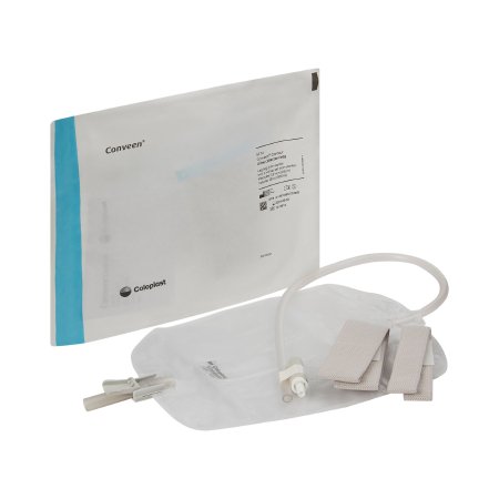 Coloplast  5174 Urinary Leg Bag Conveen Security+ Anti-Reflux Valve Sterile 800 mL Polyethylene / Flocked