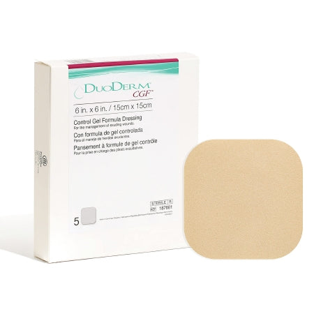 ConvaTec  187661 Hydrocolloid Dressing DuoDERM CGF 6 X 6 Inch Square