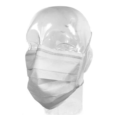 Aspen Surgical Products 65-3310 Laser Surgery Mask Laser Plume Pleated Tie Closure One Size Fits Most White NonSterile Not Rated Adult