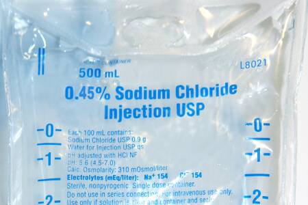 B. Braun  L8021 Replacement Preparation Sodium Chloride 0.45% IV Solution Flexible Bag 500 mL