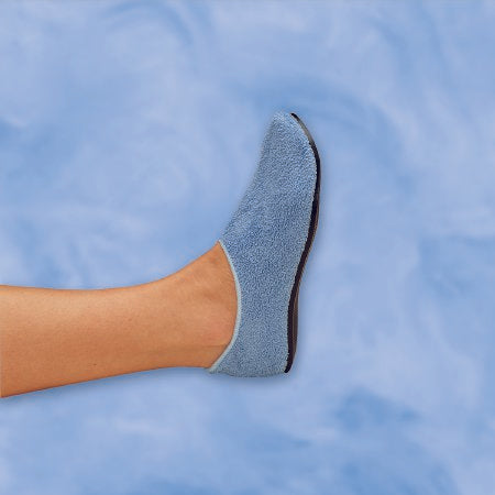 DeRoyal M3070-M Slippers Medium Light Blue Below the Ankle