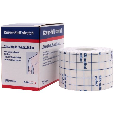 BSN Medical  45552 Dressing Retention Tape with Liner Cover-Roll Stretch White 2 Inch X 10 Yard Nonwoven Polyester NonSterile