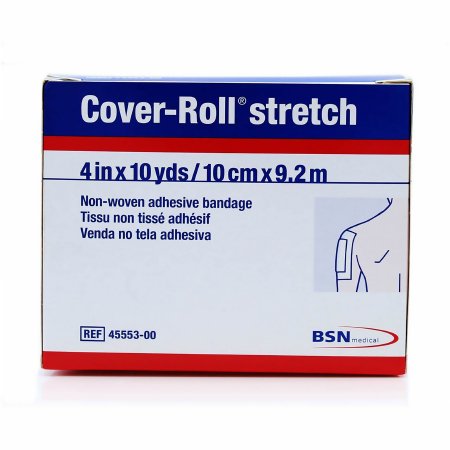 BSN Medical  45553 Dressing Retention Tape with Liner Cover-Roll Stretch White 4 Inch X 10 Yard Nonwoven Polyester NonSterile