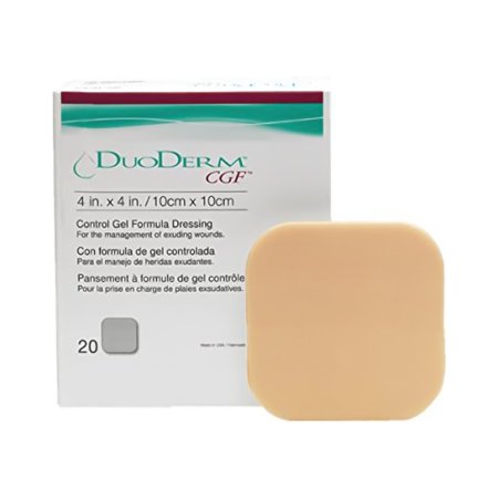 ConvaTec  187658 Hydrocolloid Dressing DuoDERM CGF 4 X 4 Inch Square