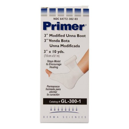 Gentell  GL3001 Unna Boot Primer 3 Inch X 10 Yard Gauze Zinc Oxide NonSterile