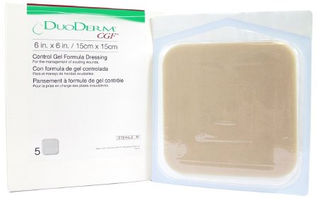 ConvaTec  187973 Hydrocolloid Dressing DuoDERM CGF Border 4 X 5 Inch Triangle