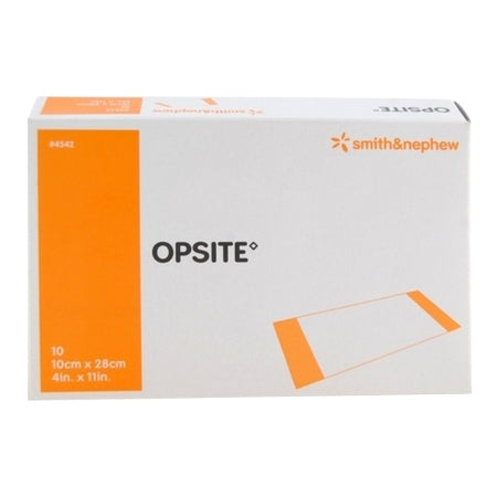 Smith & Nephew  4542 Transparent Film Dressing OpSite 4 X 11 Inch 2 Tab Delivery Rectangle Sterile