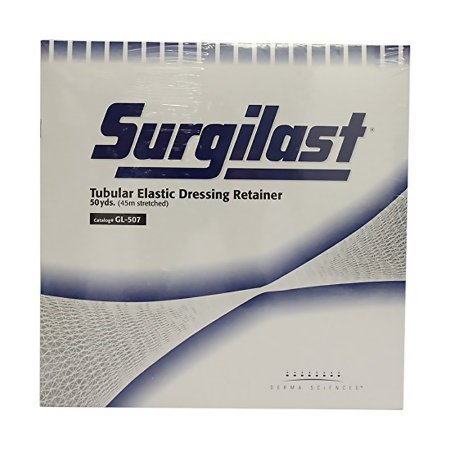 Gentell  GL507 Elastic Net Retainer Dressing Surgilast Tubular Elastic 50 Yard Length Size 6 White Large Head / Shoulder / Thigh NonSterile