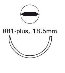 J & J Healthcare Systems  Y213H Absorbable Suture with Needle Monocryl Poliglecaprone RB-1 1/2 Circle Taper Point Needle Size 5 - 0 Monofilament