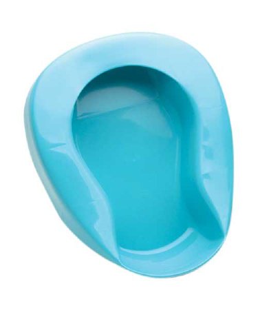 Medegen Medical Products LLC  00085 Pontoon Bedpan Medegen Blue 3 Quart / 2839 mL