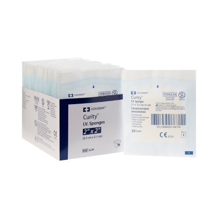 Cardinal  6241 I.V. Sponge Curity 2 X 2 Inch Sterile 6-Ply