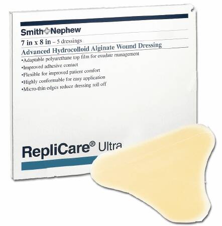 Smith & Nephew  59484900 Thin Hydrocolloid Dressing Replicare Ultra 7 X 8 Inch Sacral