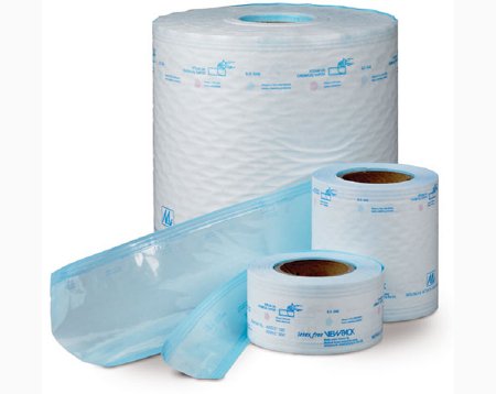 Medical Action Industries  415S Sterilization Roll View Pack Ethylene Oxide (EO) Gas / Steam 4 Inch X 100 Foot Transparent / White Heat Seal Paper / Film