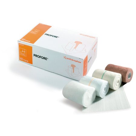 Smith & Nephew  66020016 4 Layer Compression Bandage System Profore Multiple Sizes Self-Adherent / Tape Closure Tan NonSterile Standard Compression