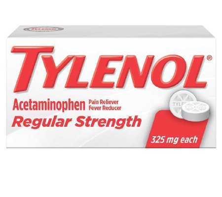 J & J Sales  50580049660 Pain Relief Tylenol 325 mg Strength Acetaminophen Tablet 100 per Bottle