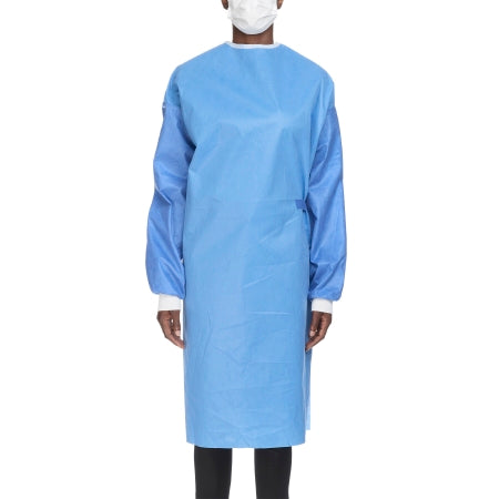 Cardinal 9515 Non-Reinforced Surgical Gown with Towel Astound Large Blue Sterile AAMI Level 3 Disposable