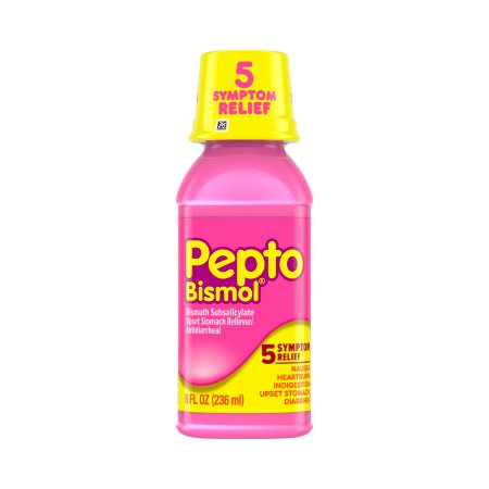 Procter & Gamble  37000003202 Anti-Diarrheal Pepto Bismol 262 mg Strength Liquid 8 oz.