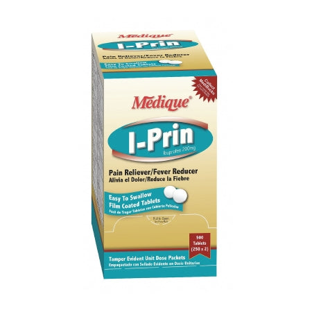 Medique Products  10013 Pain Relief I-Prin 200 mg Strength Ibuprofen Tablet 250 per Box