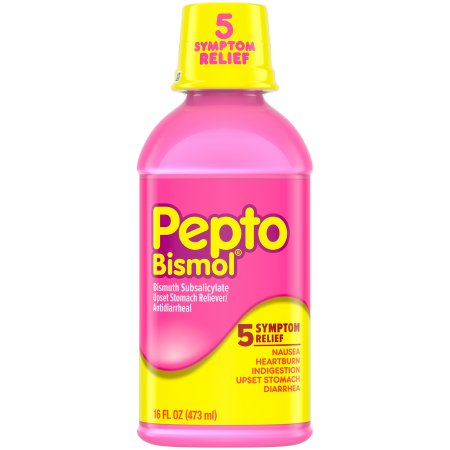 Procter & Gamble  37000003204 Anti-Diarrheal Pepto Bismol 262 mg Strength Liquid 16 oz.