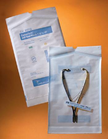 Cardinal  92510 Sterilization Pouch Ethylene Oxide (EO) Gas / Steam 5-1/4 X 10 Inch Transparent / White Self Seal Paper / Film