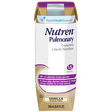 Nestle Healthcare Nutrition 00798716164801 Oral Supplement Nutren Pulmonary Vanilla Flavor Liquid 250 mL Carton