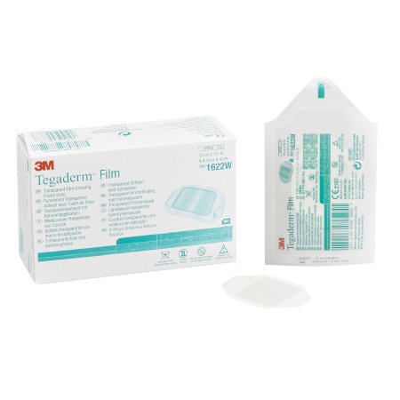 3M  1622W Transparent Film Dressing 3M Tegaderm 1-3/4 X 1-3/4 Inch Frame Style Delivery Rectangle Sterile