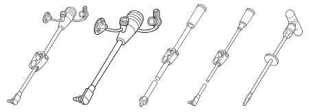 Avanos Medical Sales LLC 0123-12 Bolus Enteral Feeding Extension Tube Set MIC-Key With Cath Tip, SECUR-LOK Straight Connector and Clamp