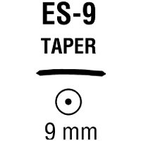 Medtronic MITG  173024 Nonabsorbable Suture with Needle Surgidac Polyester ES-9 Straight Taper Point Needle Size 0 Braided