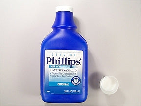 Bayer  12843035303 Laxative Phillips' Milk of Magnesia Original Flavor Oral Suspension 26 oz. 400 mg / 5 mL Strength Magnesium Hydroxide