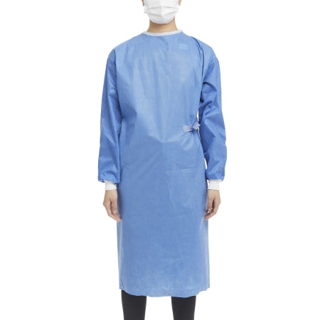 Cardinal 9505 Non-Reinforced Surgical Gown with Towel Astound Small / Medium Blue Sterile AAMI Level 3 Disposable
