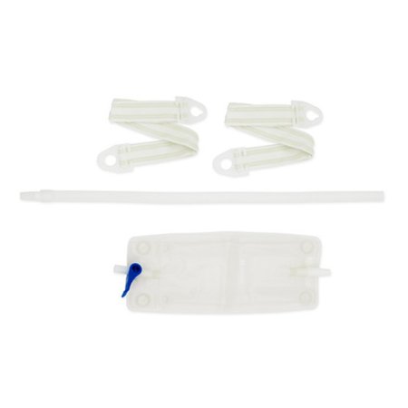 Hollister  9645 Urinary Leg Bag Kit Holister Anti-Reflux Valve Sterile Fluid Path 540 mL Vinyl