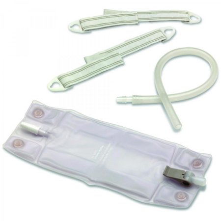 Hollister  9655 Urinary Leg Bag Kit Hollister Anti-Reflux Valve Sterile Fluid Path 900 mL Vinyl