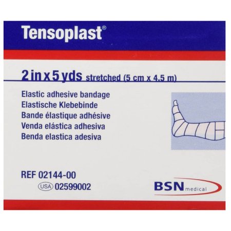 BSN Medical  02599002 Elastic Adhesive Bandage Tensoplast 2 Inch X 5 Yard No Closure Tan NonSterile Medium Compression