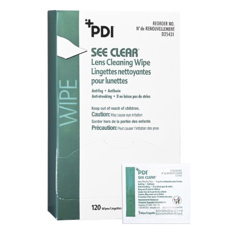 Professional Disposables D25431 See Clear Lens Cleaning Wipe