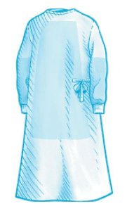 Cardinal 9571 Fabric-Reinforced Surgical Gown with Towel Astound 2X-Large Blue Sterile AAMI Level 3 Disposable