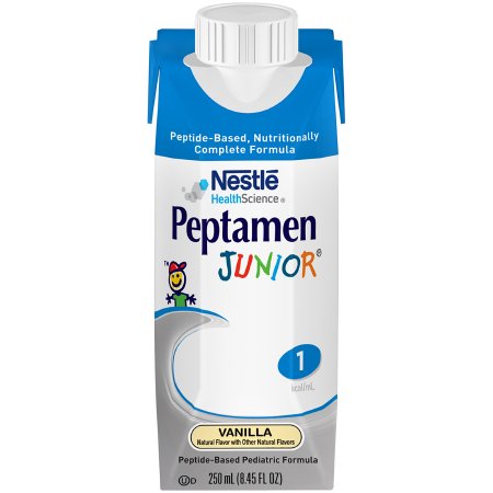 Nestle Healthcare Nutrition 00798716162524 Pediatric Oral Supplement Peptamen Junior 8.45 oz. Carton Liquid Whey Protein Impaired GI Function