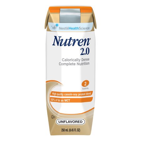 Nestle Healthcare Nutrition 00798716162302 Tube Feeding Formula Nutren 2.0 Unflavored Liquid 250 mL Carton