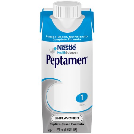 Nestle Healthcare Nutrition 00798716162692 Tube Feeding Formula Peptamen Unflavored Liquid 250 mL Carton