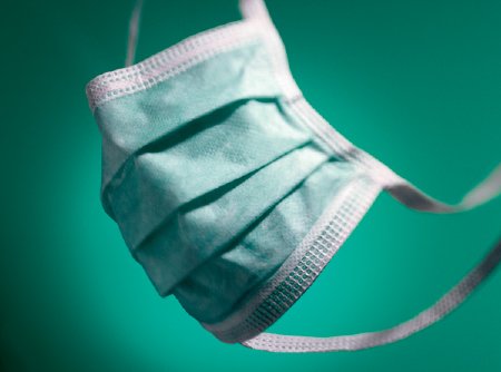 Cardinal AT7505-P Surgical Mask Cardinal Health Pleated Tie Closure One Size Fits Most Blue NonSterile ASTM Level 1 Adult