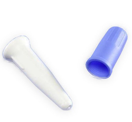 Cardinal  1600- Catheter Plug Curity Sterile, White Plug, Blue Cap, Plastic