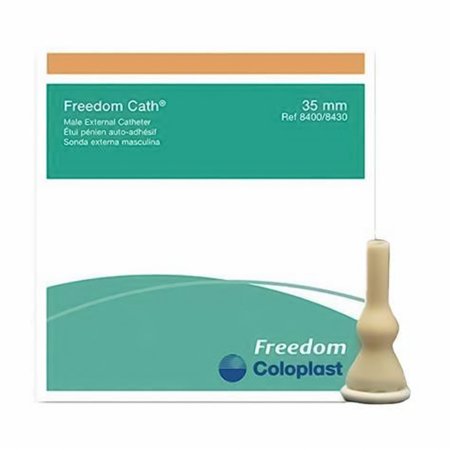 Coloplast  8430 Male External Catheter Freedom Cath Self-Adhesive Strip Latex Large