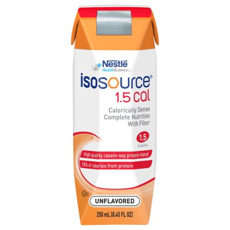 Nestle Healthcare Nutrition 10043900181506 Tube Feeding Formula Isosource 1.5 Cal Unflavored Liquid 250 mL Carton