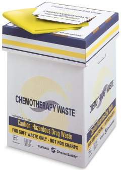 Cardinal  CT1500 Hazardous Drug Waste Container ChemoPlus Corrugated Cardboard, 20-1/2 H X 15 W X 15 D Inch