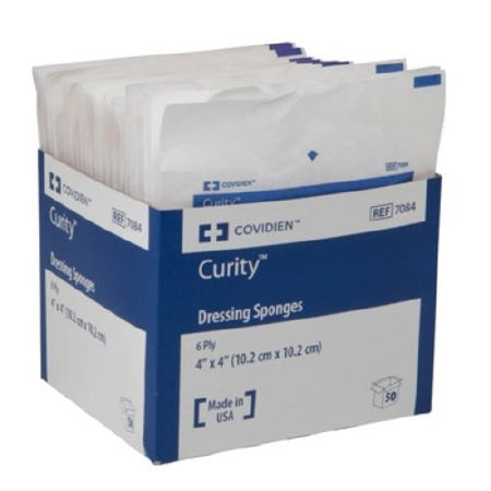 Cardinal  7083- Nonwoven Sponge Curity 3 X 4 Inch 2 per Pack Sterile 6-Ply Rectangle